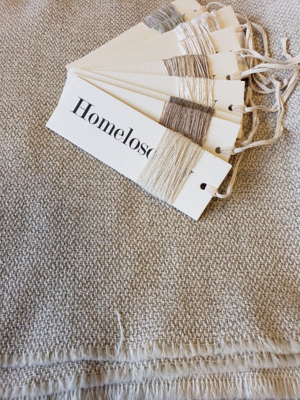 Grey Handwoven Wool Lumbar Pillow - Image 4