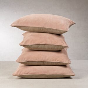 Amalfi Blush Suede Linen Blend Accent Pillow